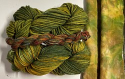 Yarn and matching wool fabric